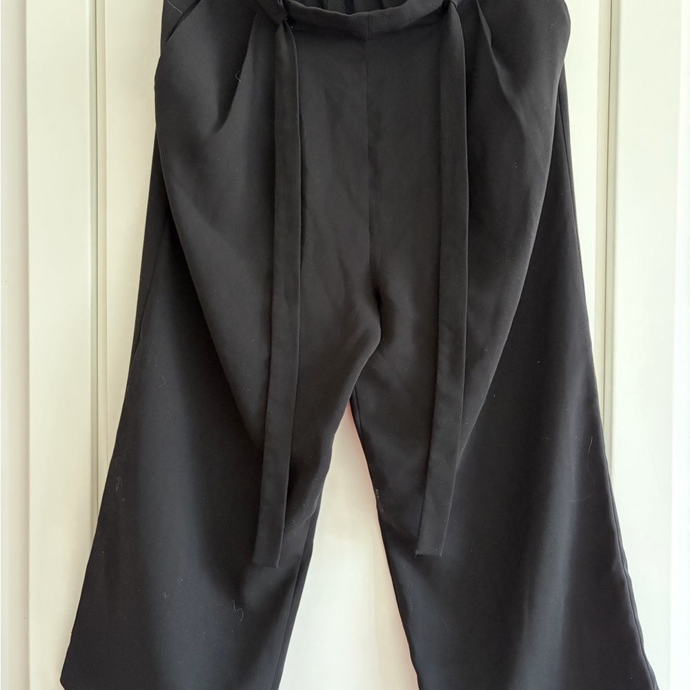 Zara Black Wide-Leg Women's Pants sz s